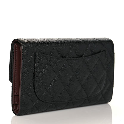 Chanel Caviar Quilted Large Flap Wallet Black 3 of 9