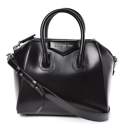 Givenchy Shiny Lord Calfskin Mini Antigona Black 1 of 10