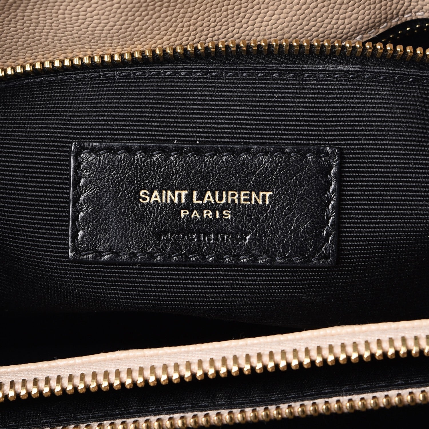 Saint Laurent Grain De Poudre Matelasse Chevron Monogram Shopping Bag Nude Powder 6 of 8