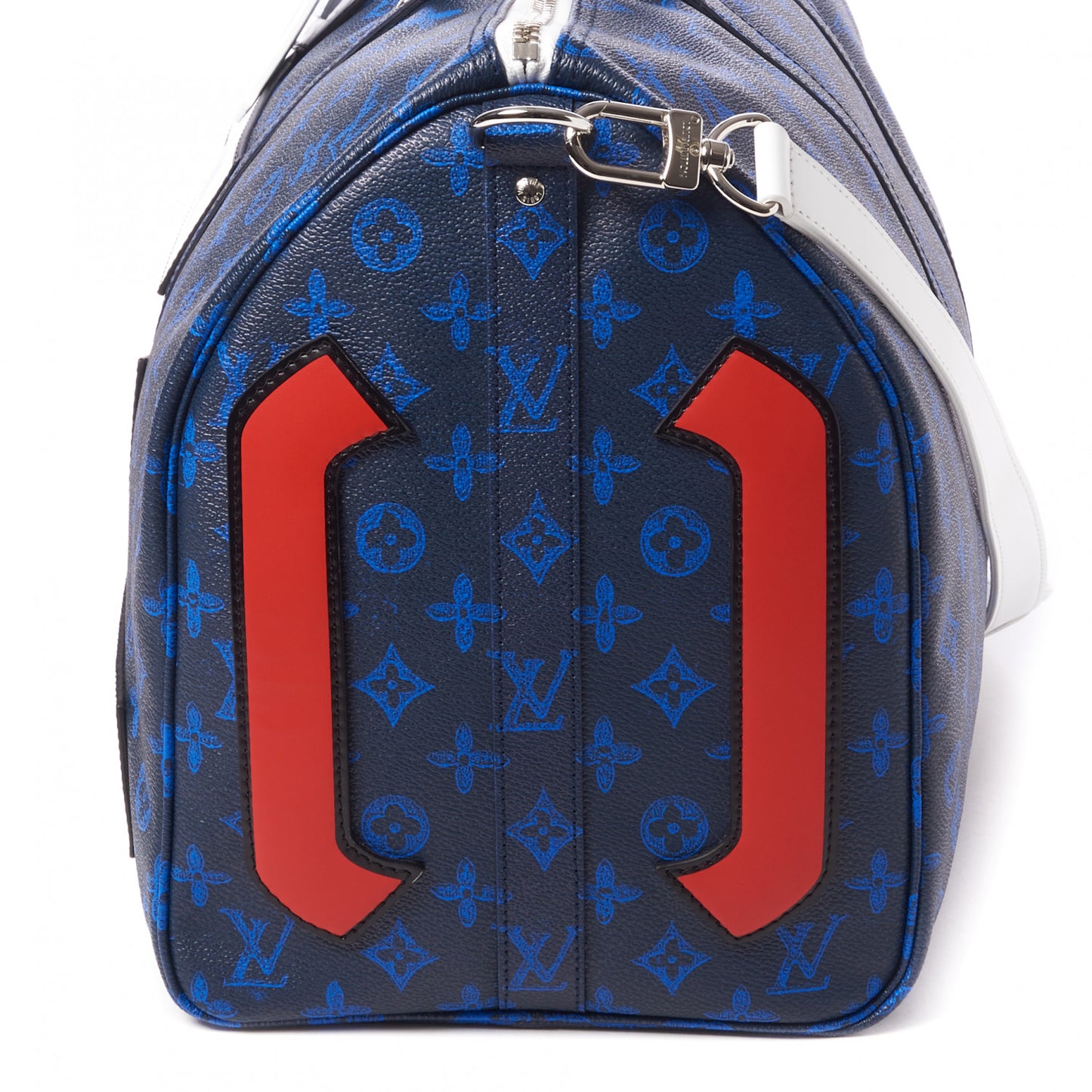 Vintage Monogram Somewhere Somehow Everyday LV Keepall Bandouliere 50 Blue