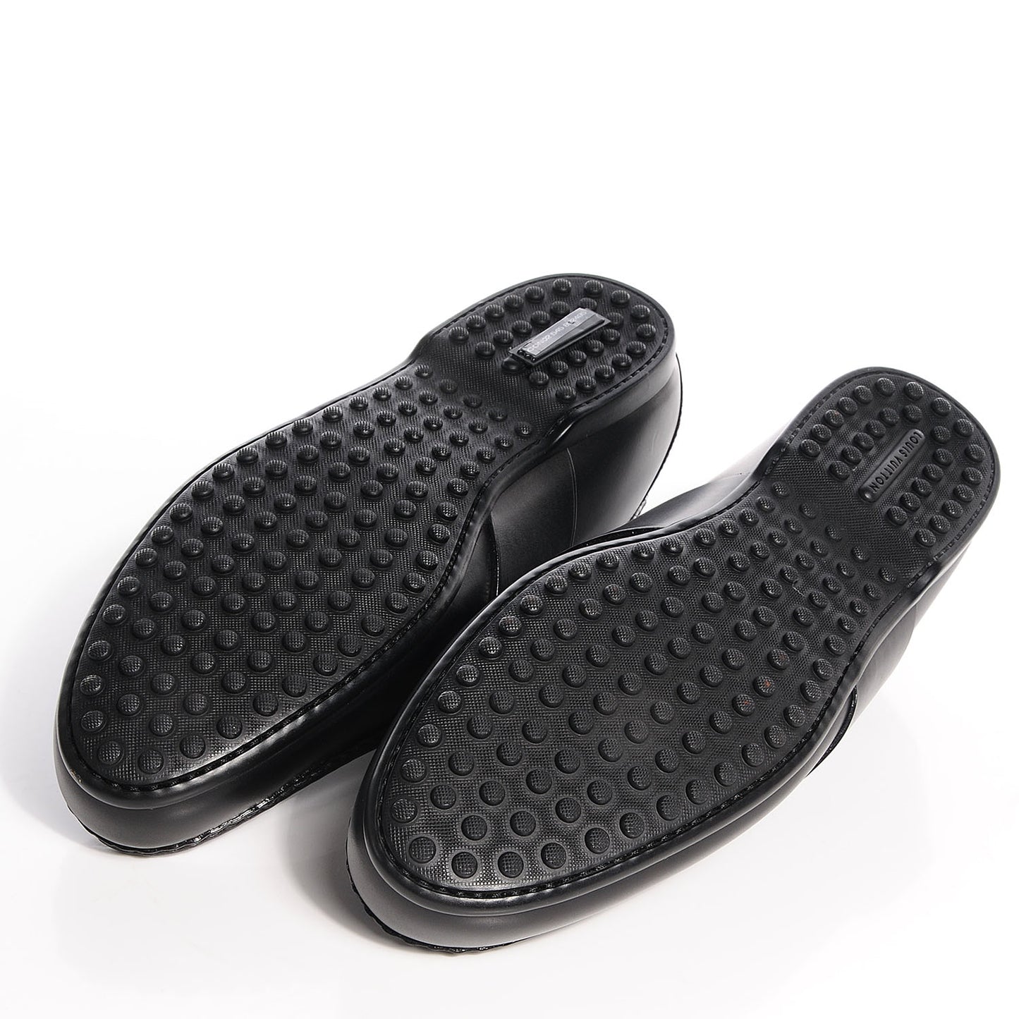Mens Leather Contest Car Loafers Black 8.5