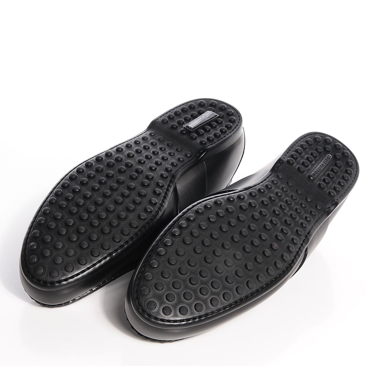 Louis Vuitton Mens Leather Contest Car Loafers Black 8.5 5 of 8