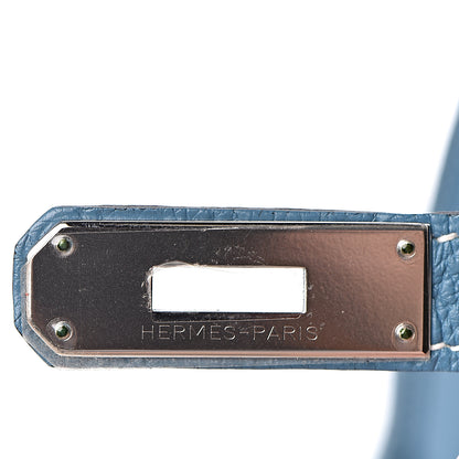 Hermes Togo Birkin 35 Blue Jean 12 of 36