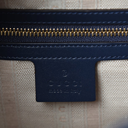Gucci Hilary Lux Bright Diamante Medium Bucket Bag Classic Marine 5 of 9