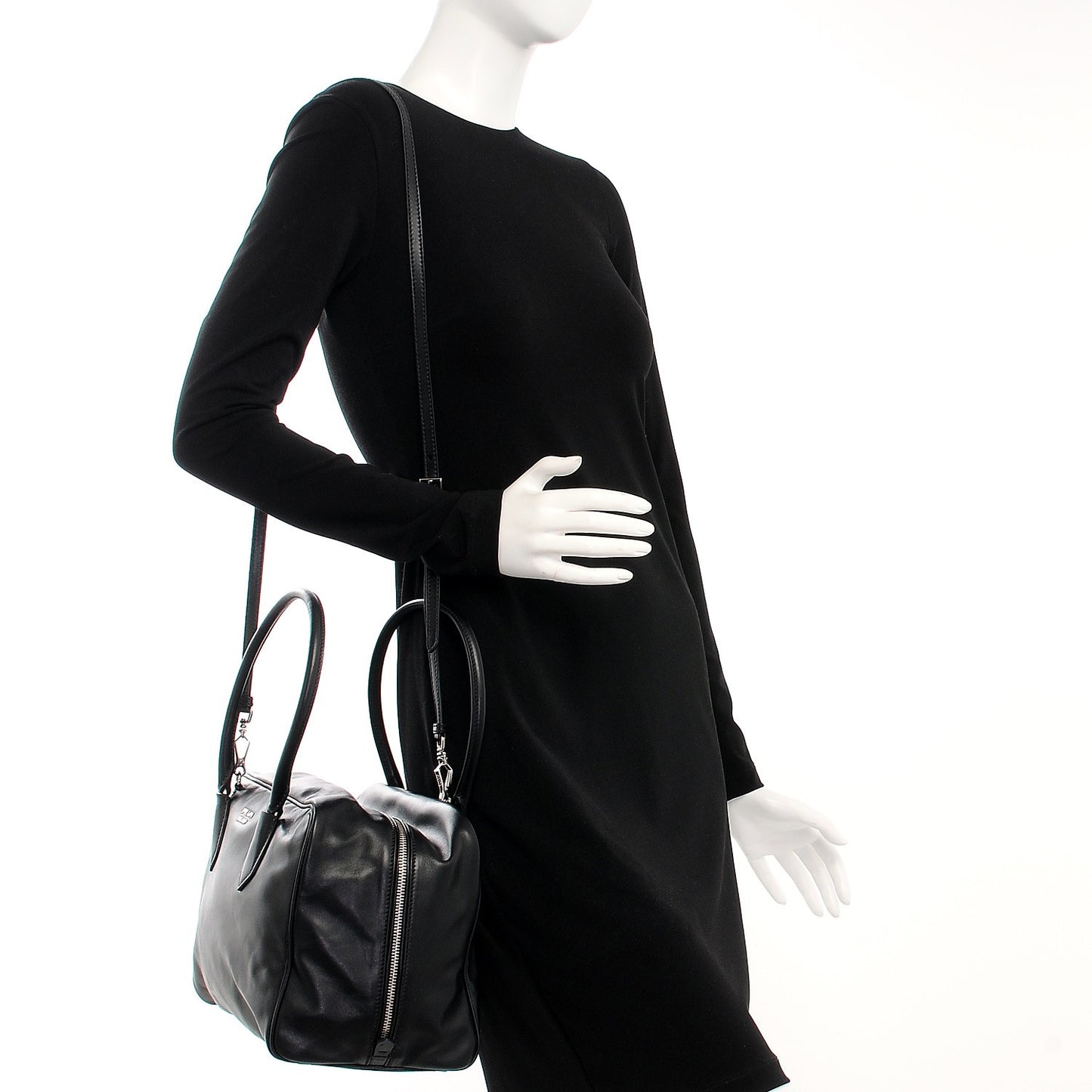 Soft Calf Large Inside Tote Black Mughetto