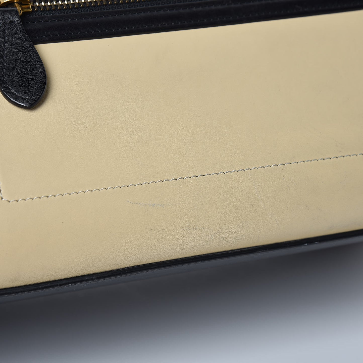 Satin Calfskin Mini Tri-Color Luggage Seashell