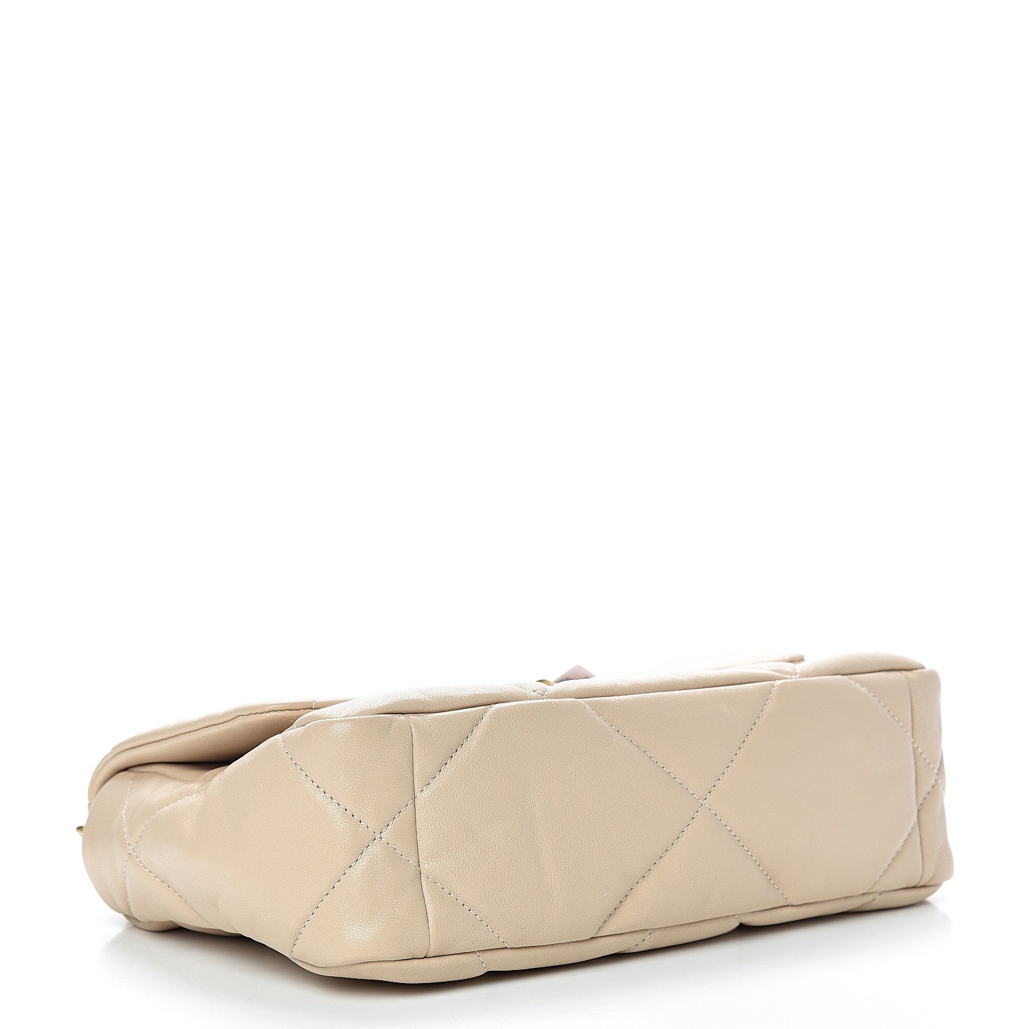 Chanel Lambskin Quilted Medium 19 Flap Light Beige 3 of 10
