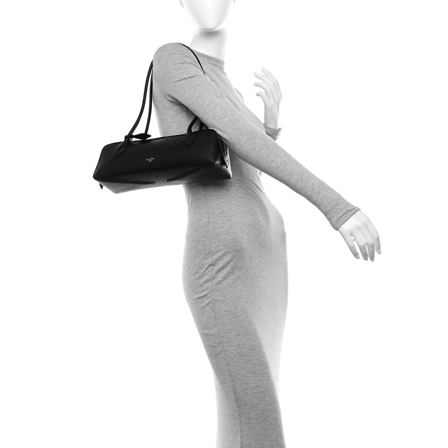 Alaia Goatskin Medium Le Teckel Bag Black 2 of 12