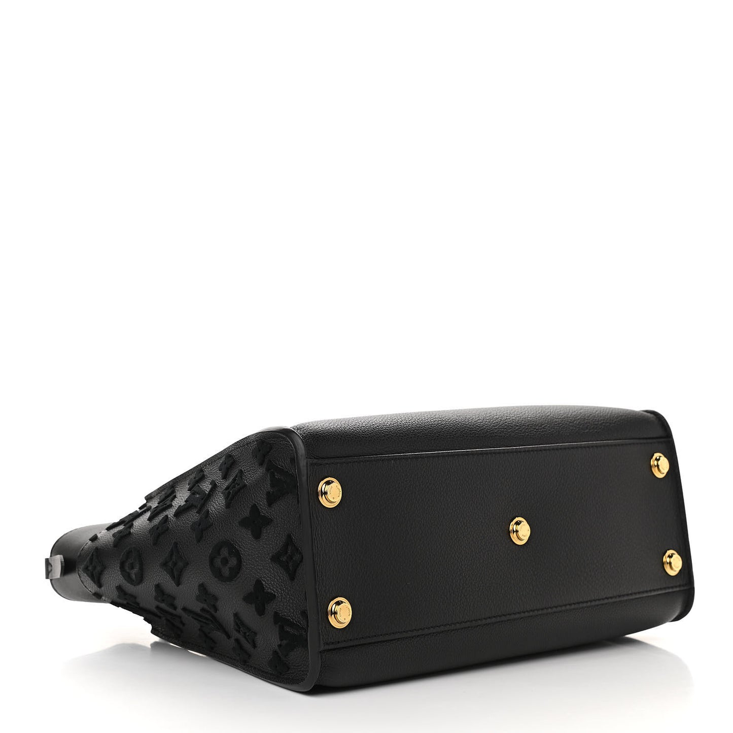 Calfskin Monogram Tufting On My Side Black