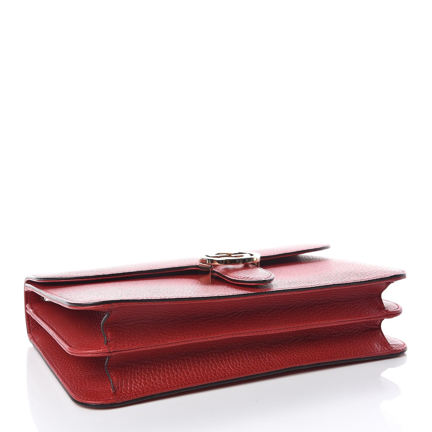 Gucci Dollar Calfskin Interlocking G Shoulder Bag Red 5 of 10