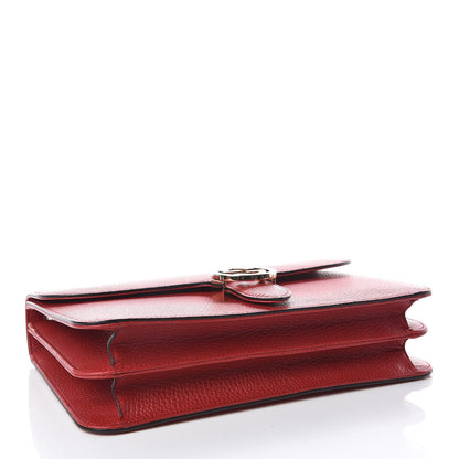 Gucci Dollar Calfskin Interlocking G Shoulder Bag Red 5 of 10