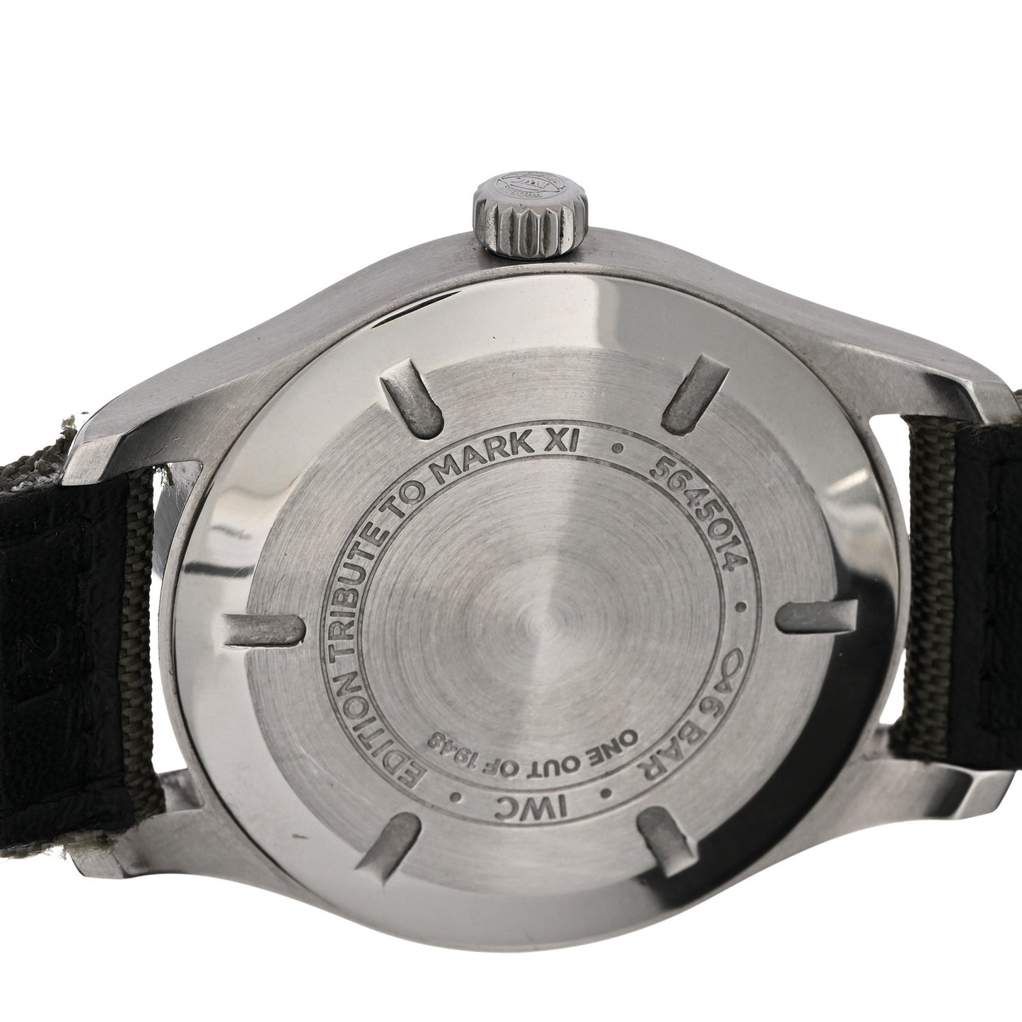 Stainless Steel Fabric 40mm Pilot Mark XI Tribute Automatic Watch Black IW327007