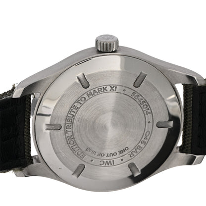 IWC Stainless Steel Fabric 40mm Pilot Mark XI Tribute Automatic Watch Black IW327007 4 of 4