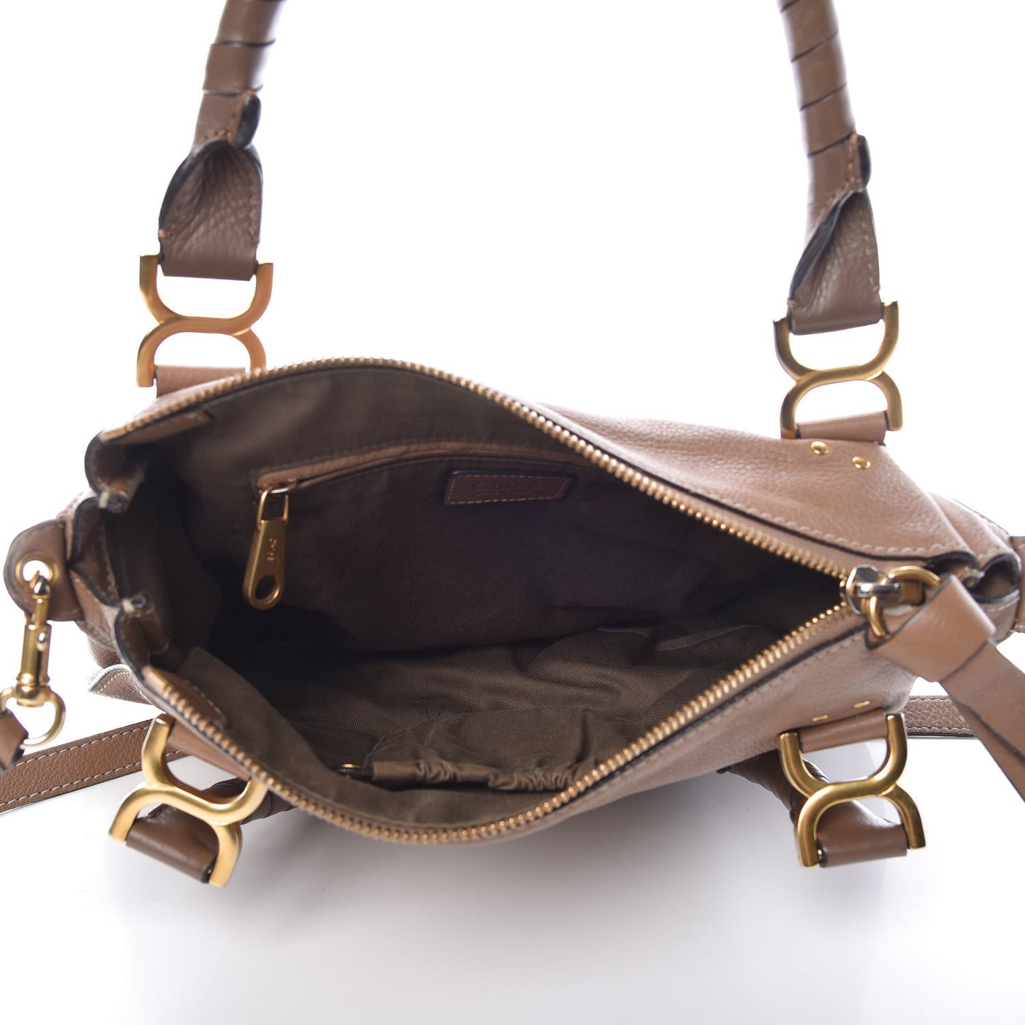 Calfskin Medium Marcie Satchel Nut