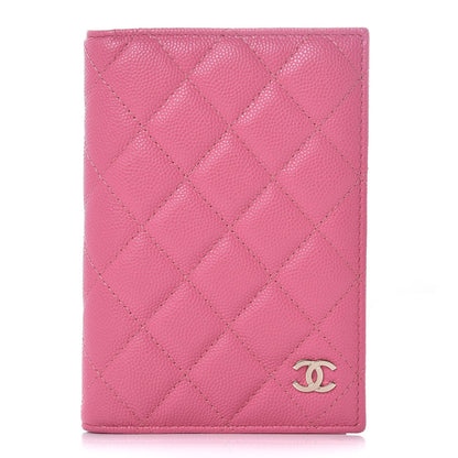 Chanel Caviar Quilted Passport Holder Pink 1 of 8