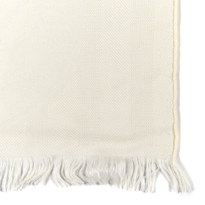 Hermes Cashmere Silk New Libris Stole Ivory 3 of 4