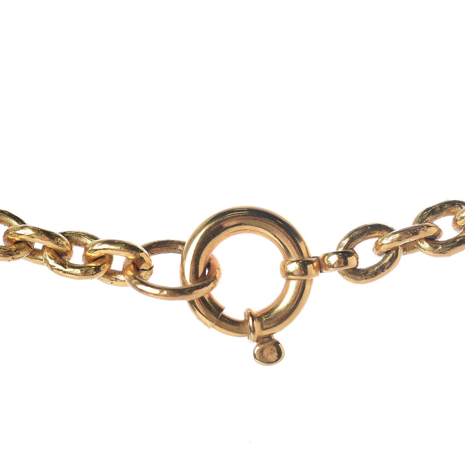 Chanel Triple CC Chain Necklace Gold 7 of 8
