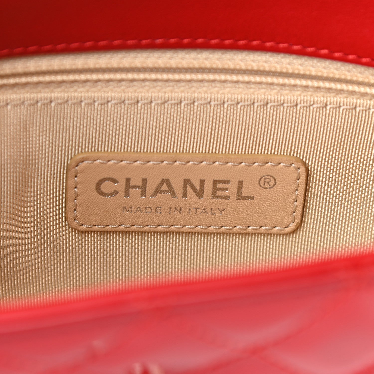 Chanel Patent Quilted Small Coco Boy Flap Red 7 of 10
