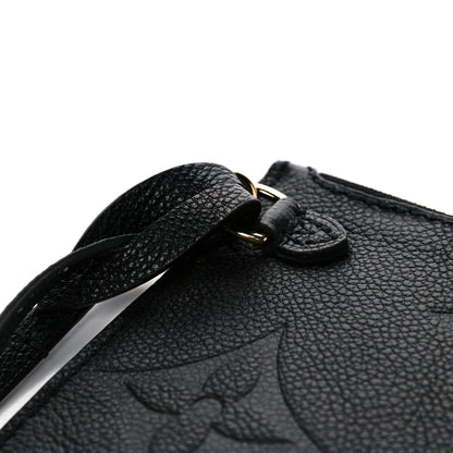 Louis Vuitton Empreinte Monogram Giant Neverfull MM Pochette Black 8 of 10