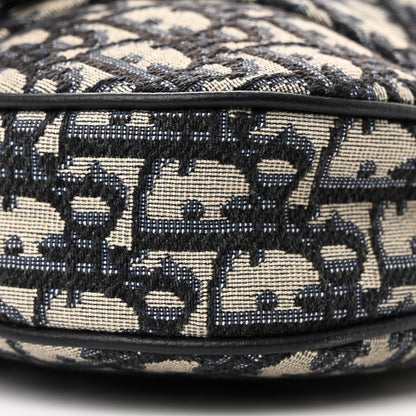 Christian Dior Oblique Mens Saddle Bag Blue 9 of 14