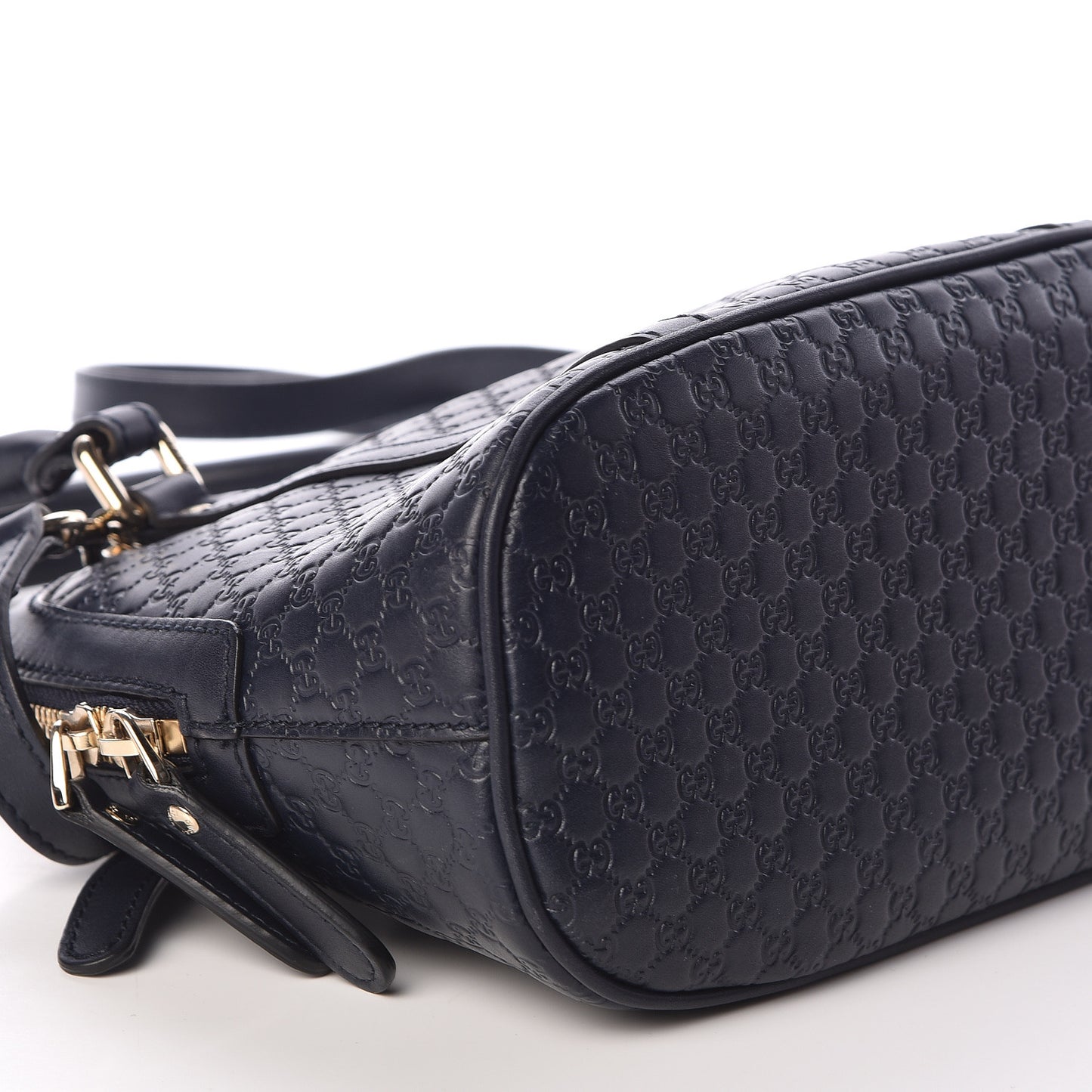 Soft Microguccissima Mini Dome Bag Blue