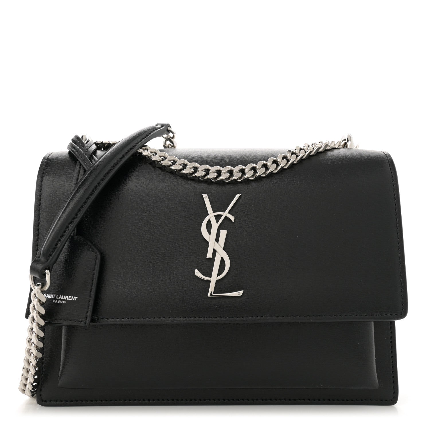 Saint Laurent Calfskin Medium Monogram Sunset Black 1 of 12