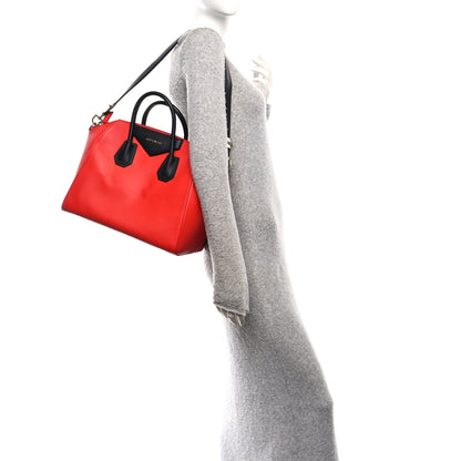 Givenchy Sugar Goatskin Medium Antigona Red Black 2 of 10