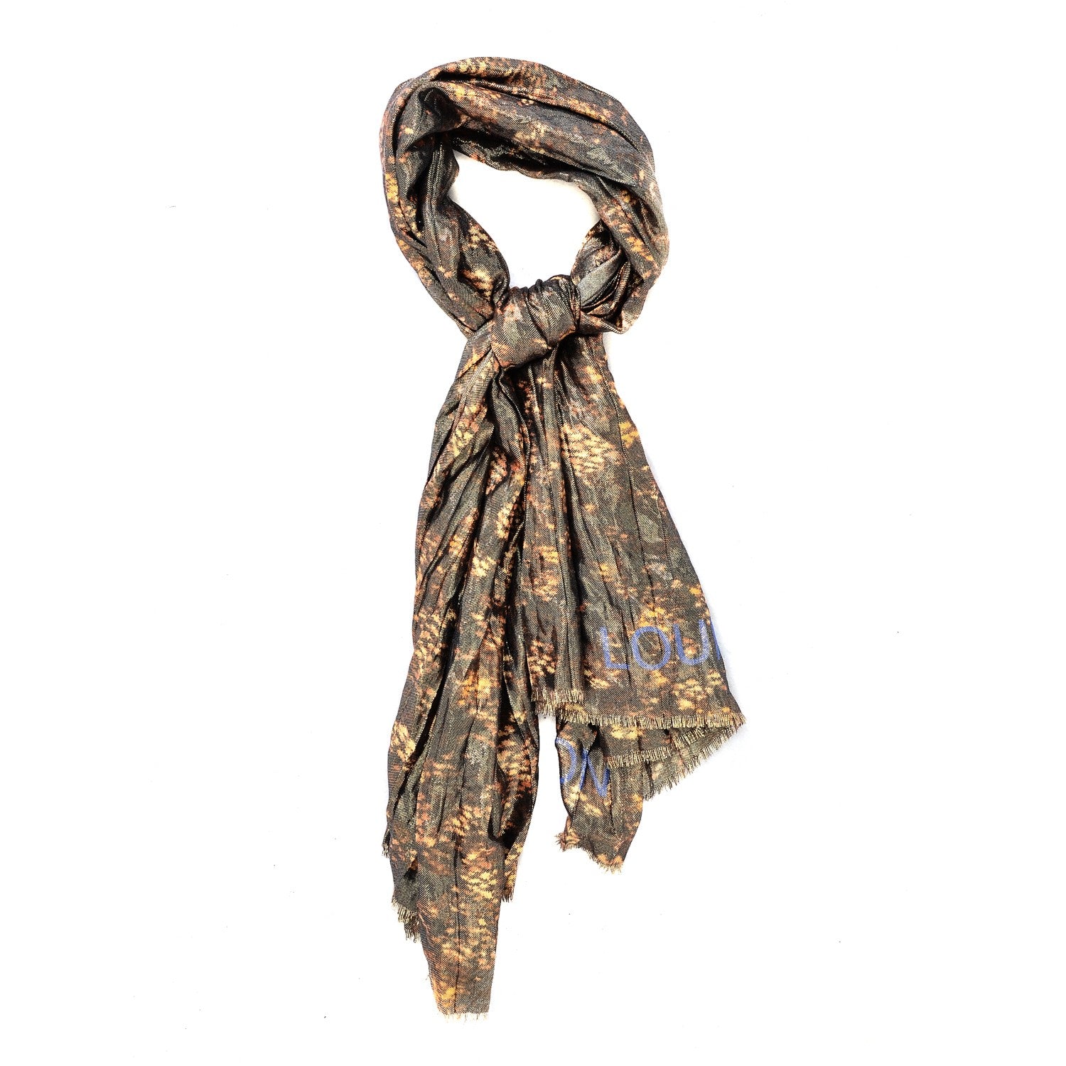 Louis Vuitton Cashmere Silk Blurry Stole Mordore 1 of 5