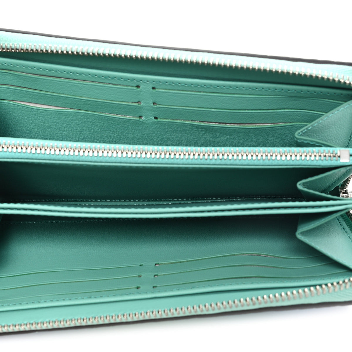 Louis Vuitton Crocodile Zippy Wallet Blue Green 5 of 6