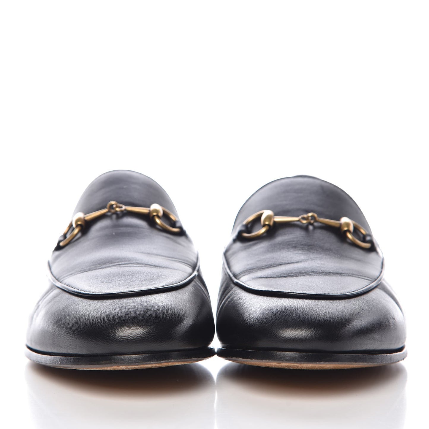 Lambskin Womens Brixton Horsebit Loafers 41 Black