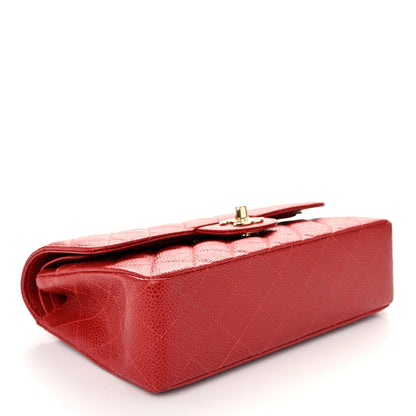 Chanel Caviar Quilted Small Double Flap Red 3 of 9