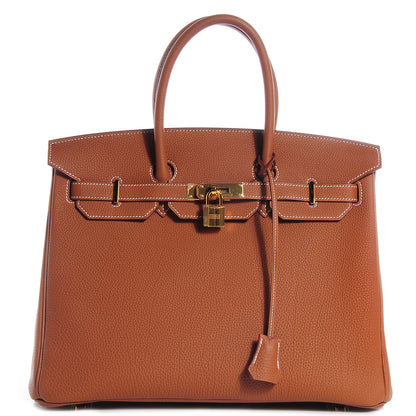Hermes Togo Birkin 35 Gold 1 of 23