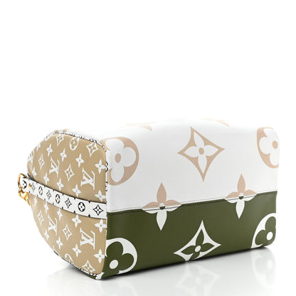 Louis Vuitton Monogram Giant Speedy Bandouliere 30 Kaki Beige 4 of 11