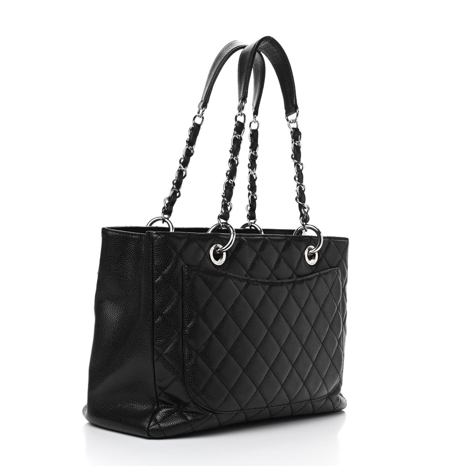 Chanel Caviar Quilted Grand Shopping Tote GST Black 2 of 4
