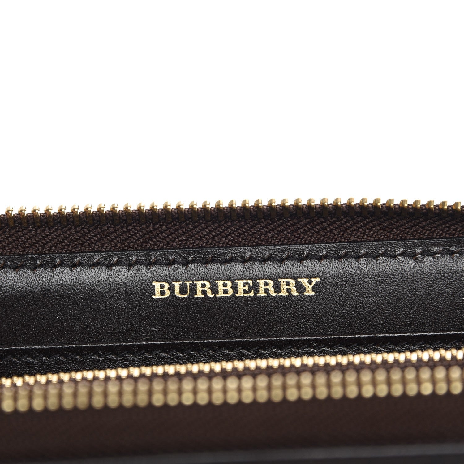 Burberry Haymarket Check Large Ziggy Zip Around Wallet Chocolate 6 of 7