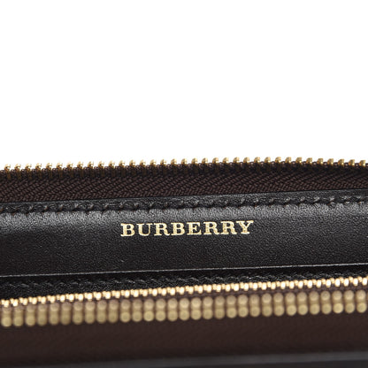 Burberry Haymarket Check Large Ziggy Zip Around Wallet Chocolate 6 of 7