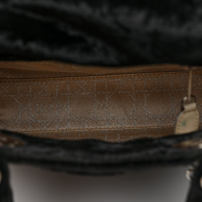 Christian Dior Velvet Crystal Mini Lady Dior Black 5 of 10