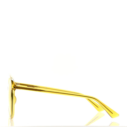 Gucci Acetate GG Sunglasses GG0257S Yellow 3 of 4