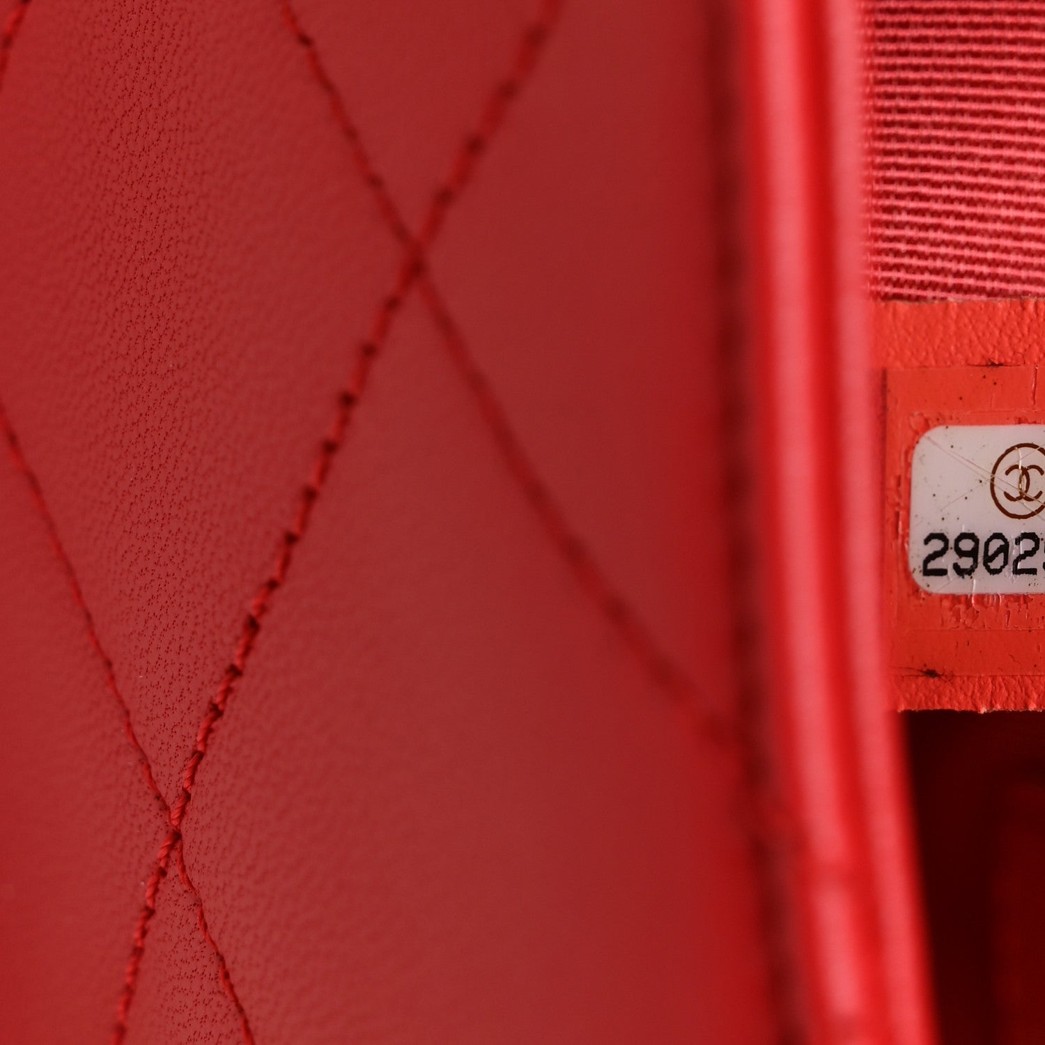 Chanel Lambskin Quilted Small Circular Handle Bag Brilliant Rouge 7 of 10