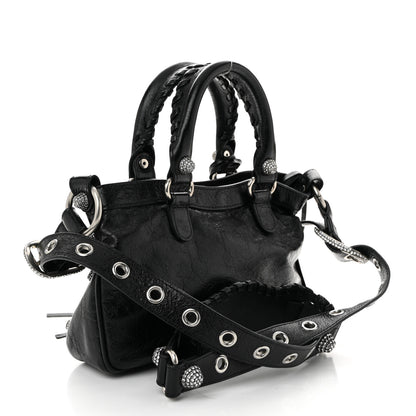 Balenciaga Agneau Arena Crystal Neo Cagole Mini Black 4 of 11