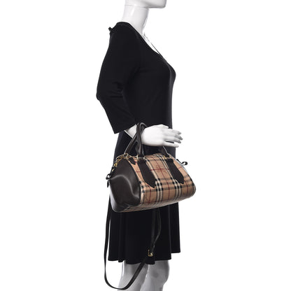 Burberry Haymarket Check Small Blaze Satchel Chocolate 3 of 11