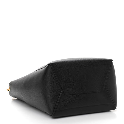 Celine Soft Grained Calfskin Sangle Bucket Bag Black 3 of 11