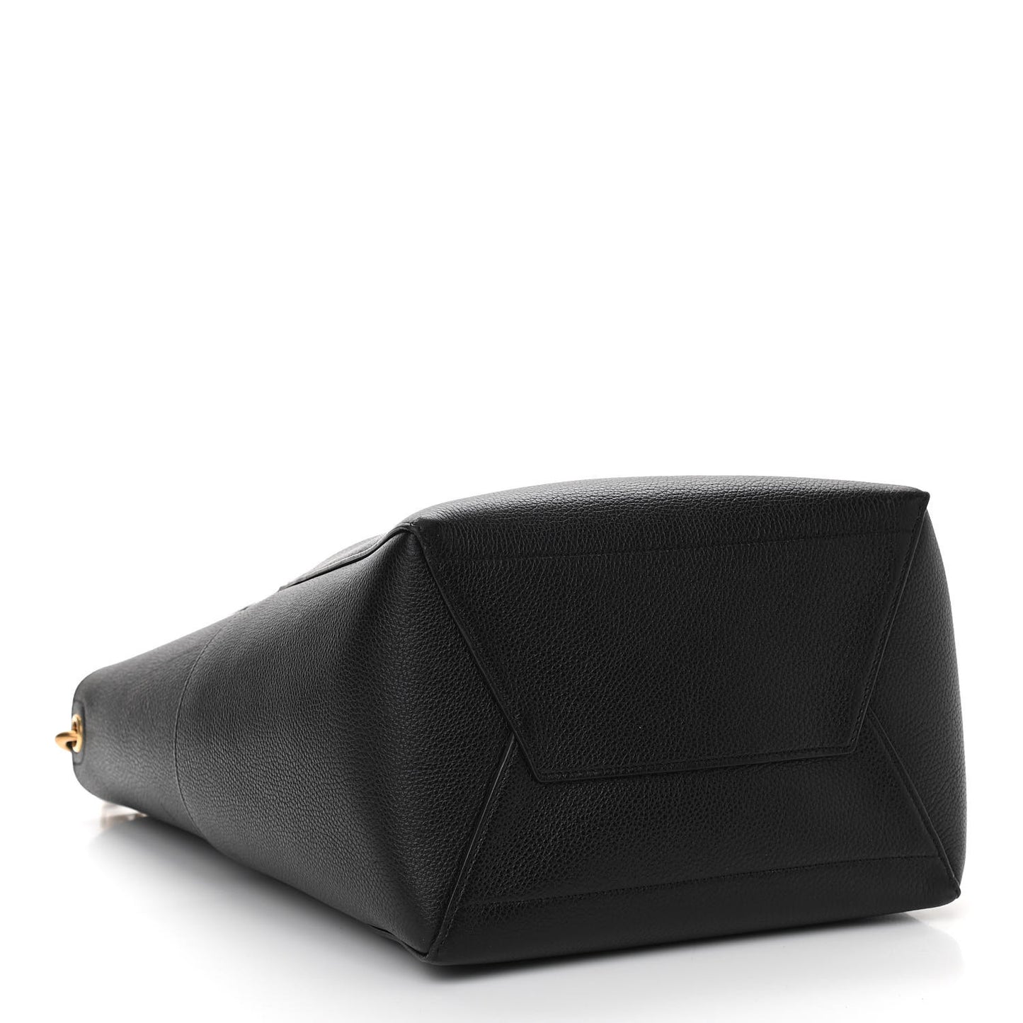 Soft Grained Calfskin Sangle Bucket Bag Black