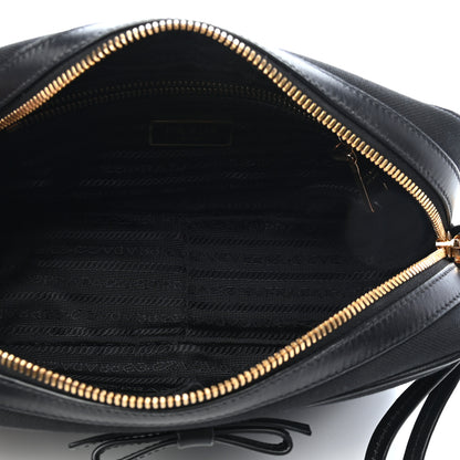 Prada Jacquard Logo Camera Bag Black 9 of 24