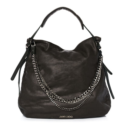 Jimmy Choo Lambskin Biker Hobo 1 of 15