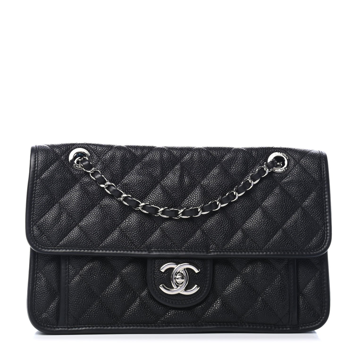 Chanel Caviar Quilted Medium French Riviera Flap Black 1 of 5