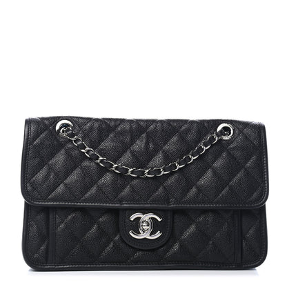 Chanel Caviar Quilted Medium French Riviera Flap Black 1 of 5