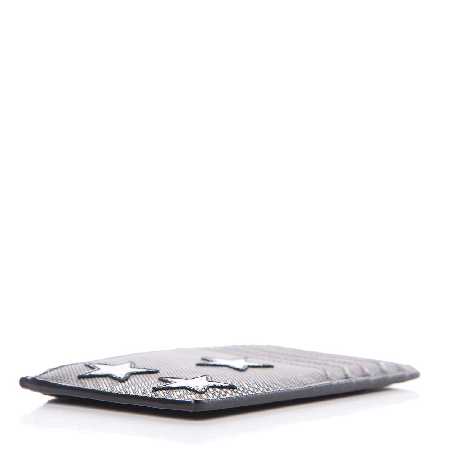 Saint Laurent Classic Toile Monogram Stars 5 Fragments Zip Pouch Card Holder Black 4 of 7