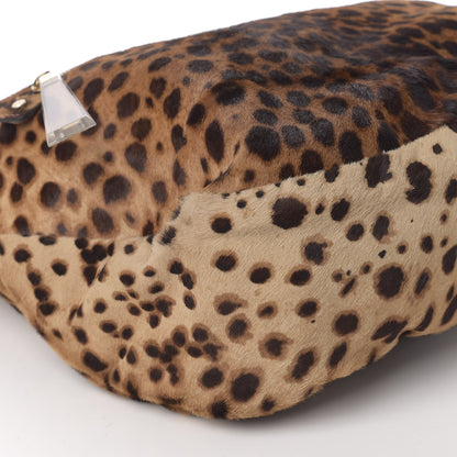 Christian Louboutin Pony Hair Leopard Print Medium Marianna Hobo 6 of 12