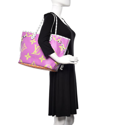 Louis Vuitton Monogram Giant Neverfull MM Pink Lilac 2 of 11